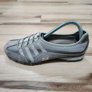 Skechers Point Blank Bikers Tan Athletic Slip On Sneakers 21363 Women's Size 8